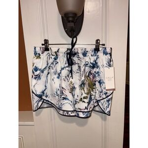 New CALIA Step Up Short miss print multi Shorts Drawstring High Rise XS S XL 2X